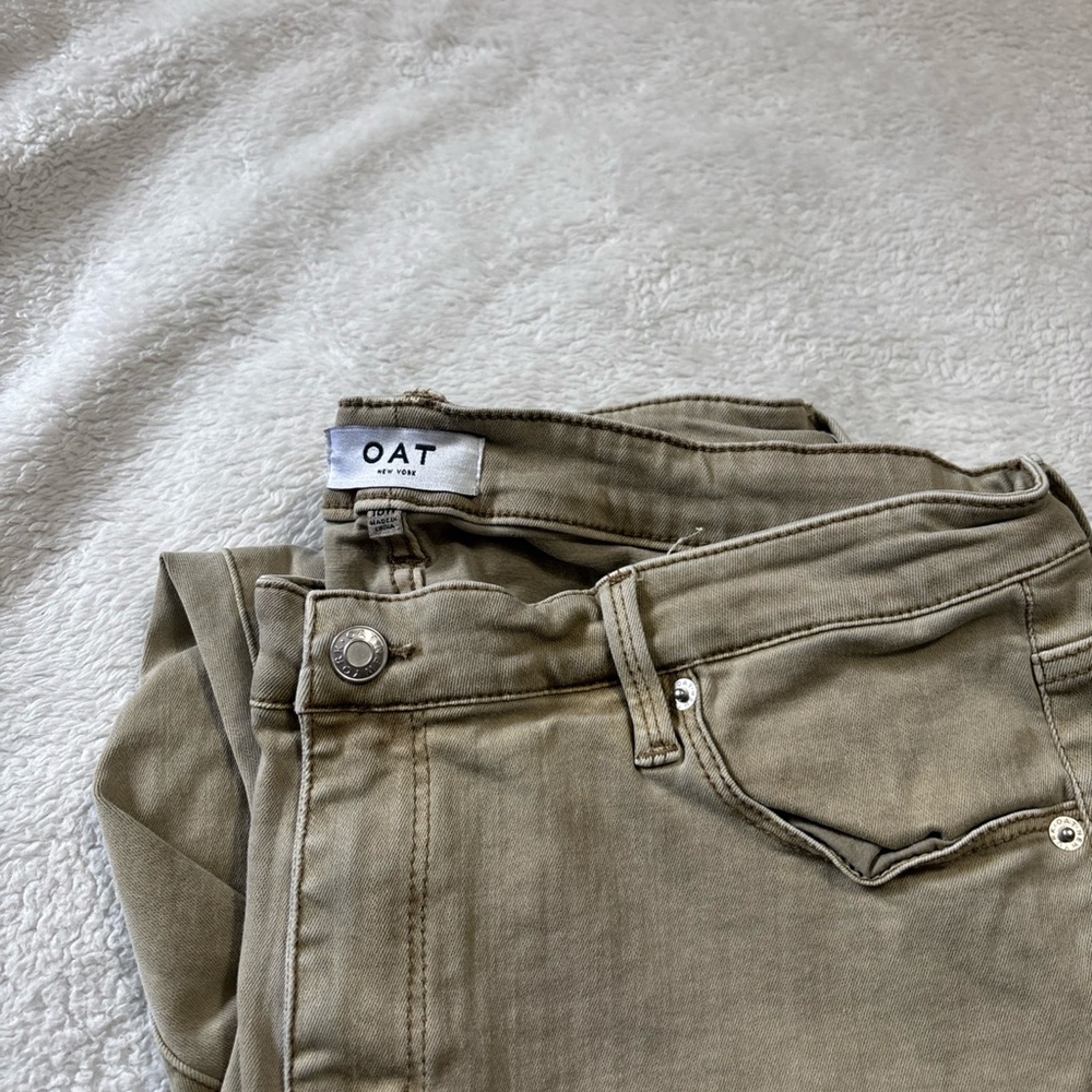OAT Khaki Mid-Rise Skinny Jeans Women’s Size 16W